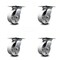 Service Caster 5 Inch Heavy Duty Semi Steel Caster Set with Roller Bearings SCC, 4PK SCC-35S520-SSR-4 - alternate 1